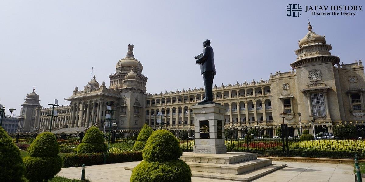 Dr Ambedkar statue at Vidhan Soudha Dr BR Ambedkar statue in front of Vidhan Soudha Bangalore